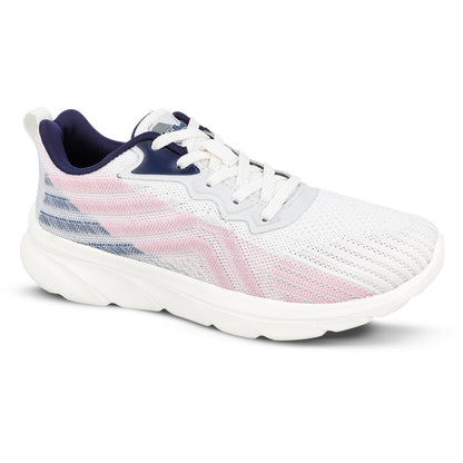 Women's Life Style Shoes - WS97093 White Navy Blue