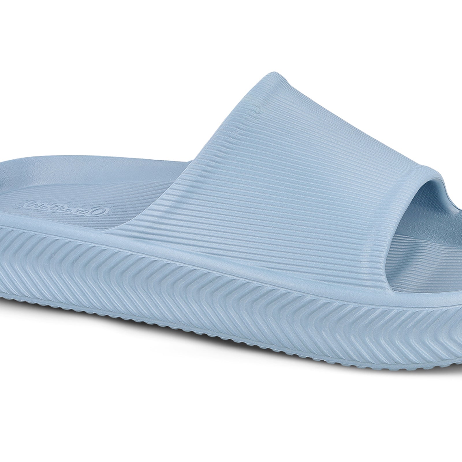 Walkaroo Mens Flip Flop Sliders  - WC8737 Aqua Blue