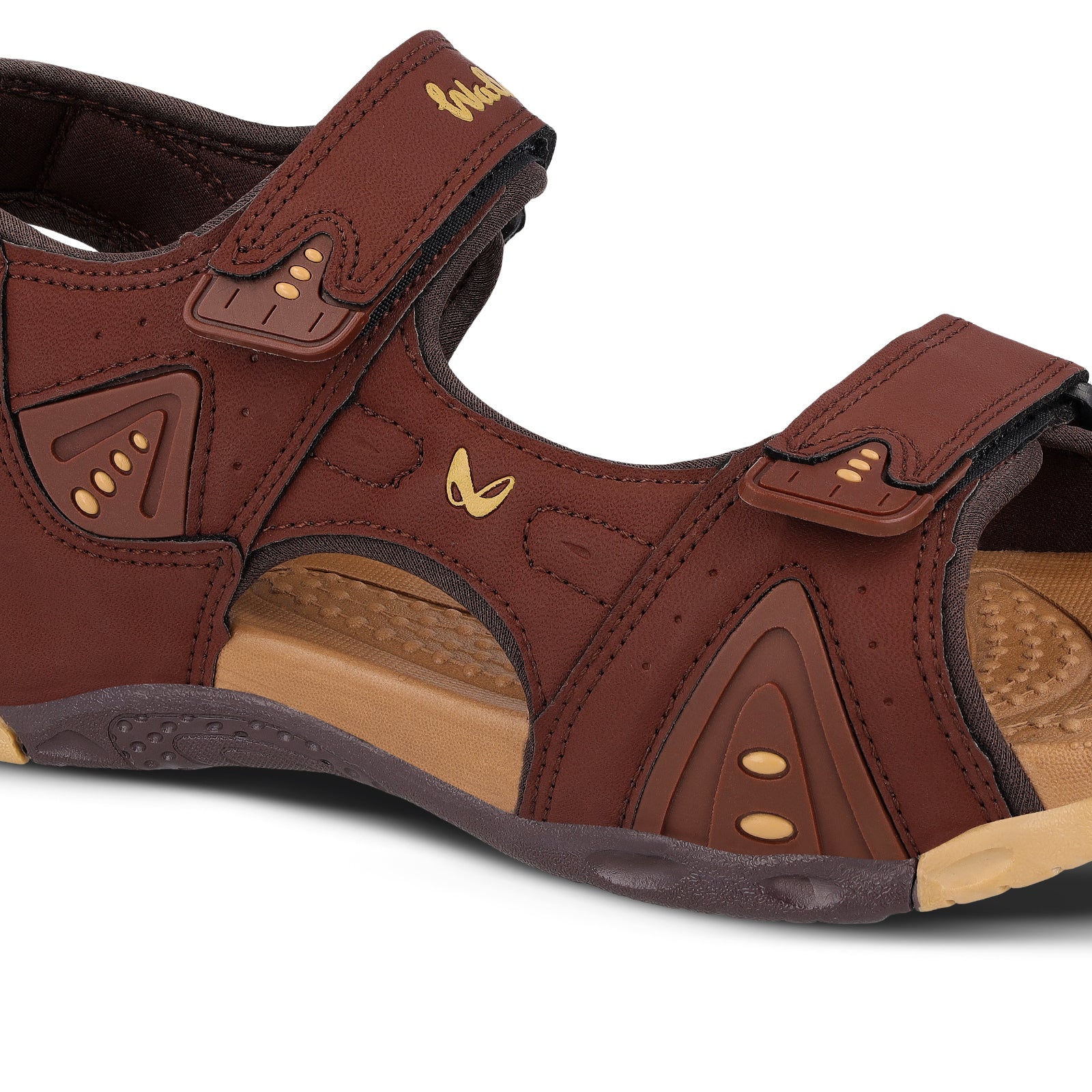 Walkaroo Men Sandals  - WC4381 Tan