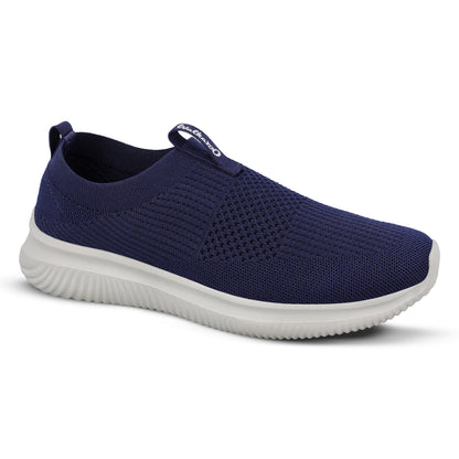 Men`s Slip-on Walking Shoes - WS9551 Navy Blue