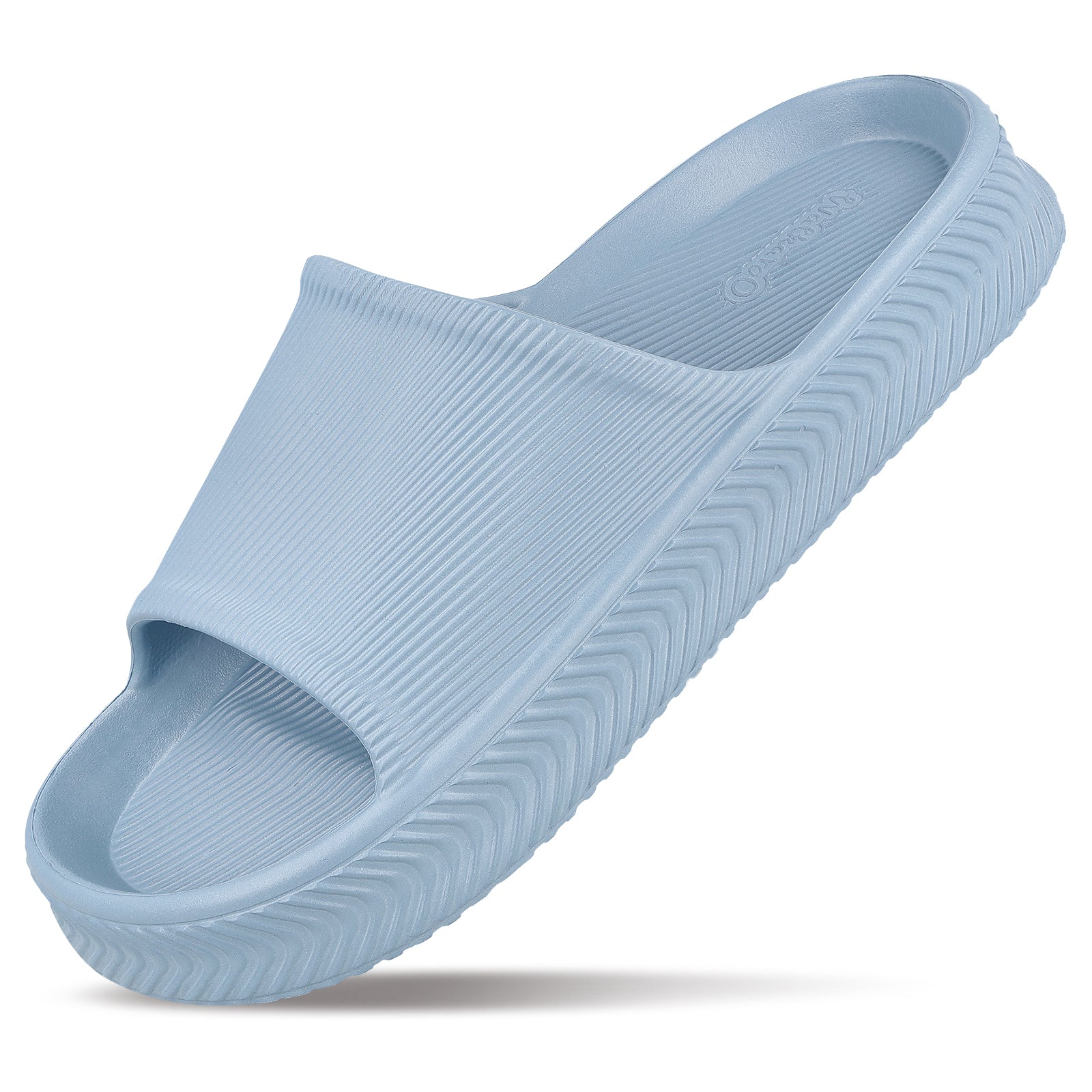 Walkaroo Mens Flip Flop Sliders  - WC8737 Aqua Blue