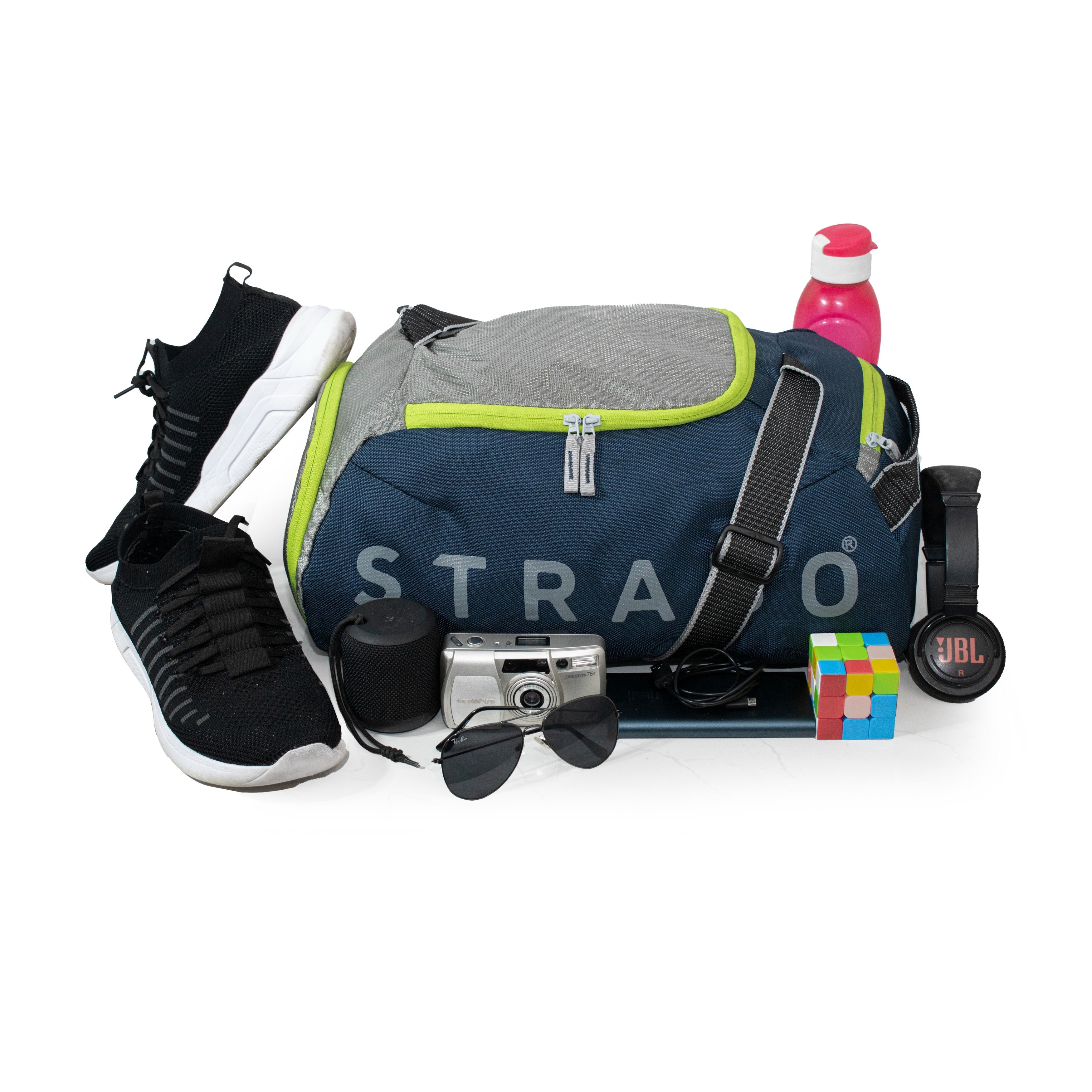 Weekend Sports Duffel - Navy Silver