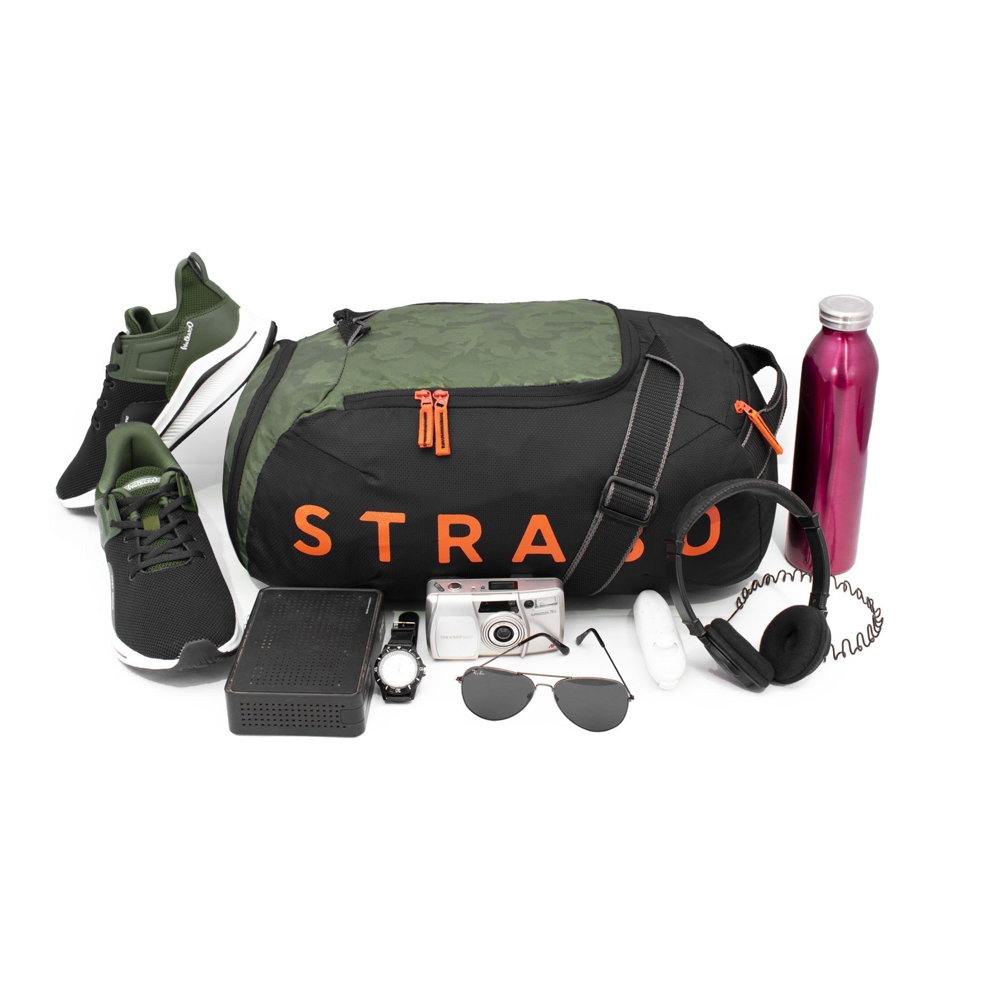 Weekend Sports Duffel - Black Green