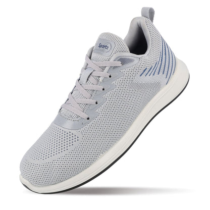 Men's Daily Wear Non Marking Sports Shoes  - WS6091 Light Grey