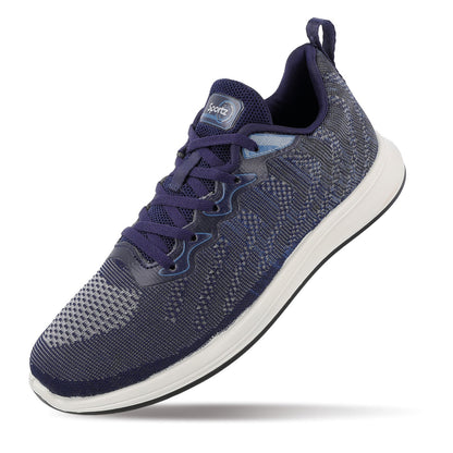 Men's Daily Wear Non Marking Sports Shoes  - WS6092 Navy Blue