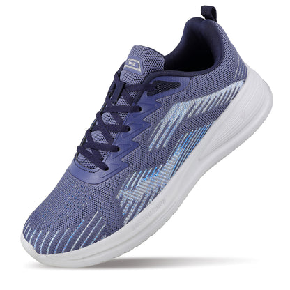 WALKAROO MEN WALKING SHOES - WS9584 NAVY BLUE
