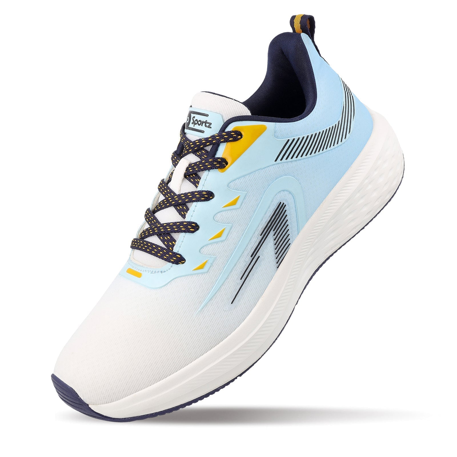 TYGA Men's Lace-up Sports Shoes - White Sky