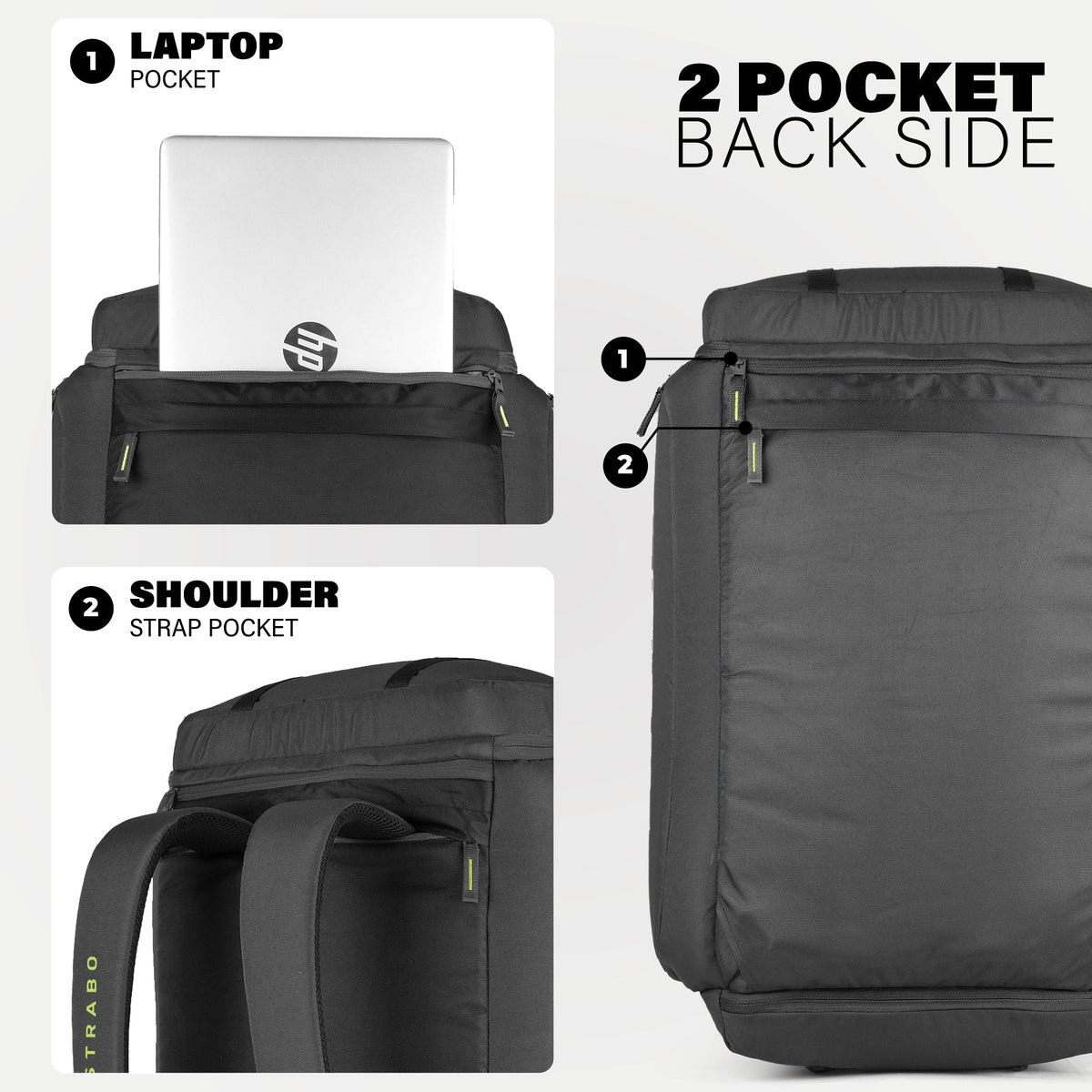 Camper 2-in-1 Duffel + Backpack - Black