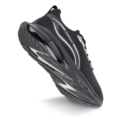 ZYLOK Men's Lace-up Sports Shoe - Black Gold