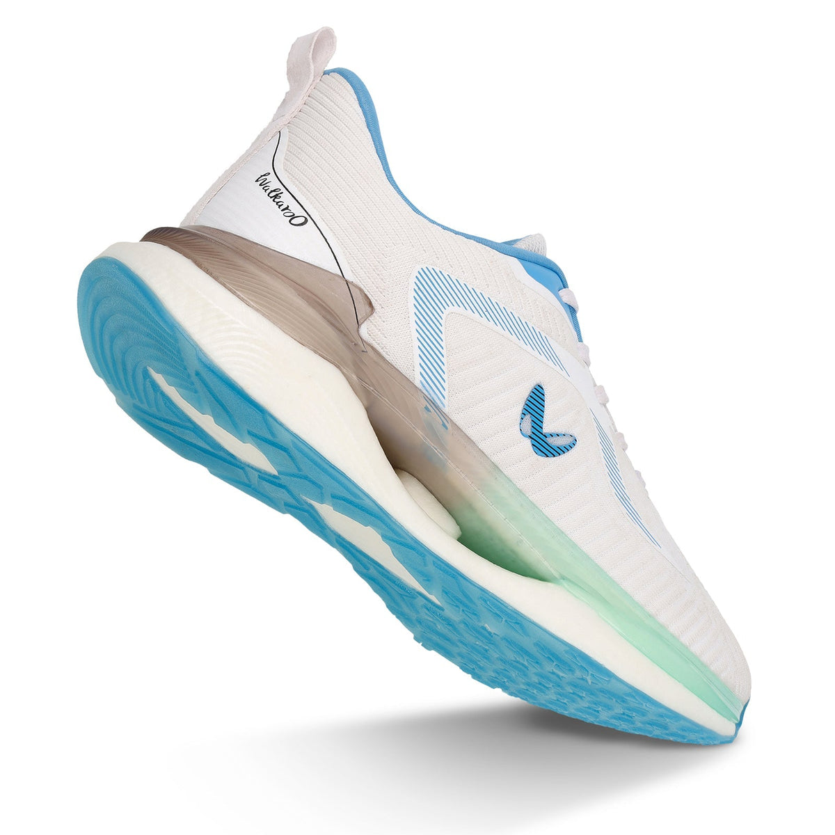 Men's Lace-up Sports Shoes - WS9122 White Turquoise