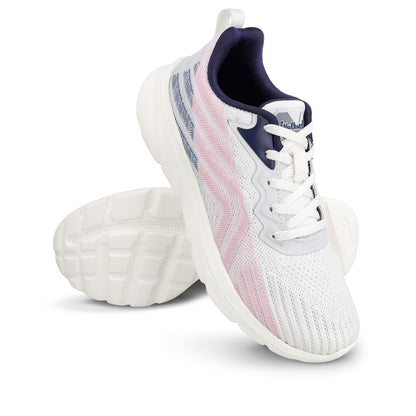 Women's Life Style Shoes - WS97093 White Navy Blue