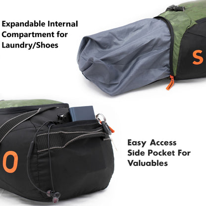 Weekend Sports Duffel - Black Green