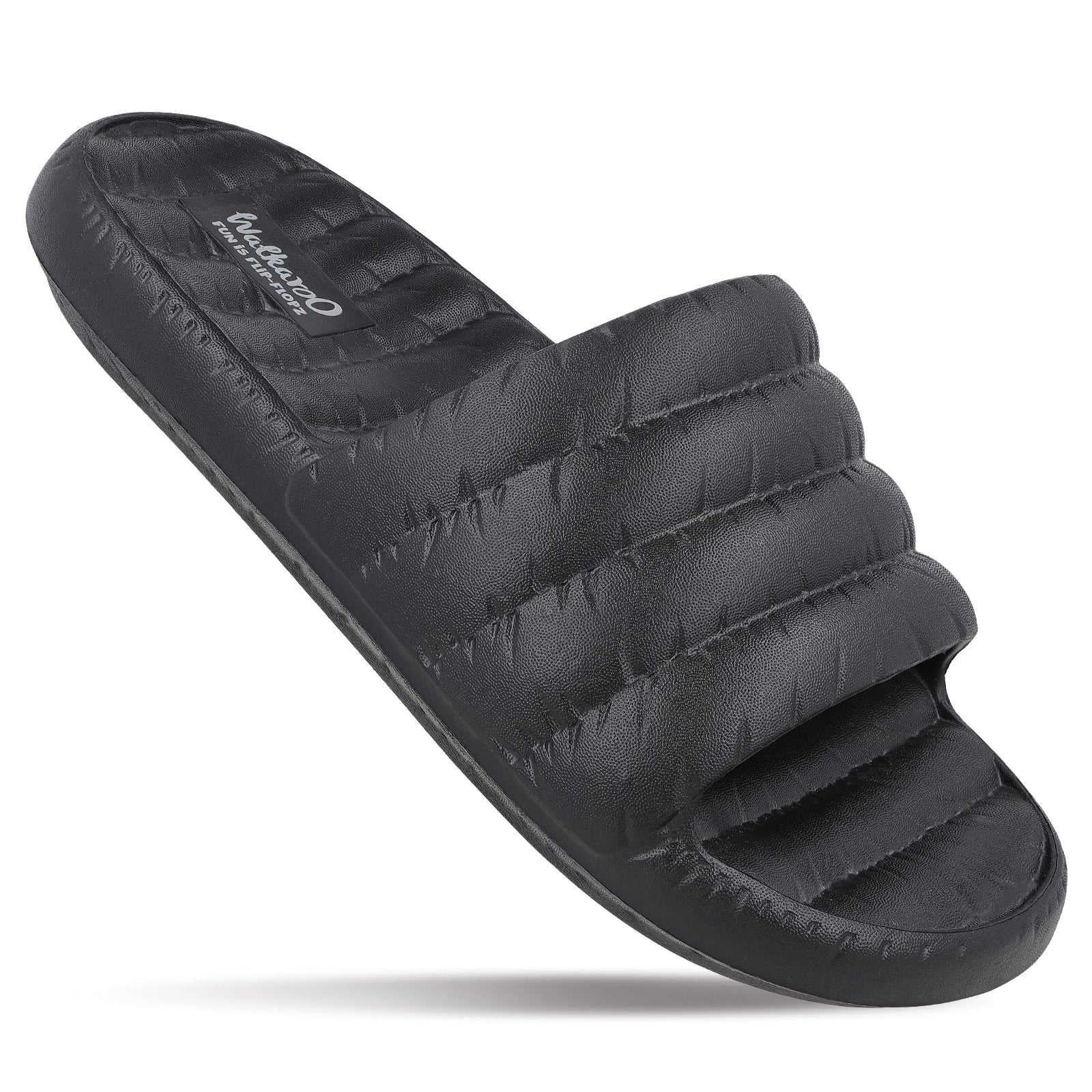 Men's Flip Flop Sliders  - WC8770 Black