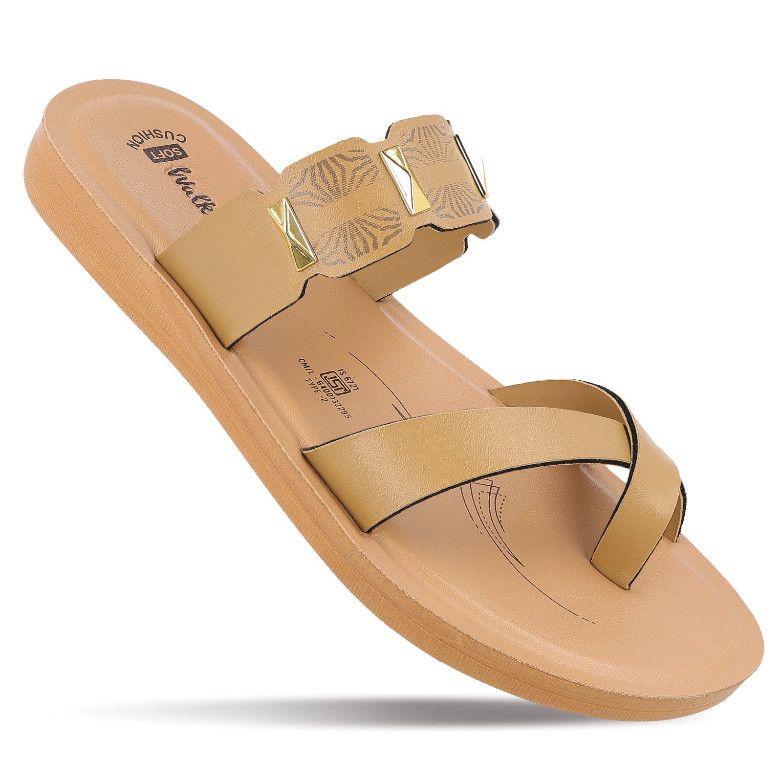 Women's Daily Wear Sandals  - WL7612 Beige