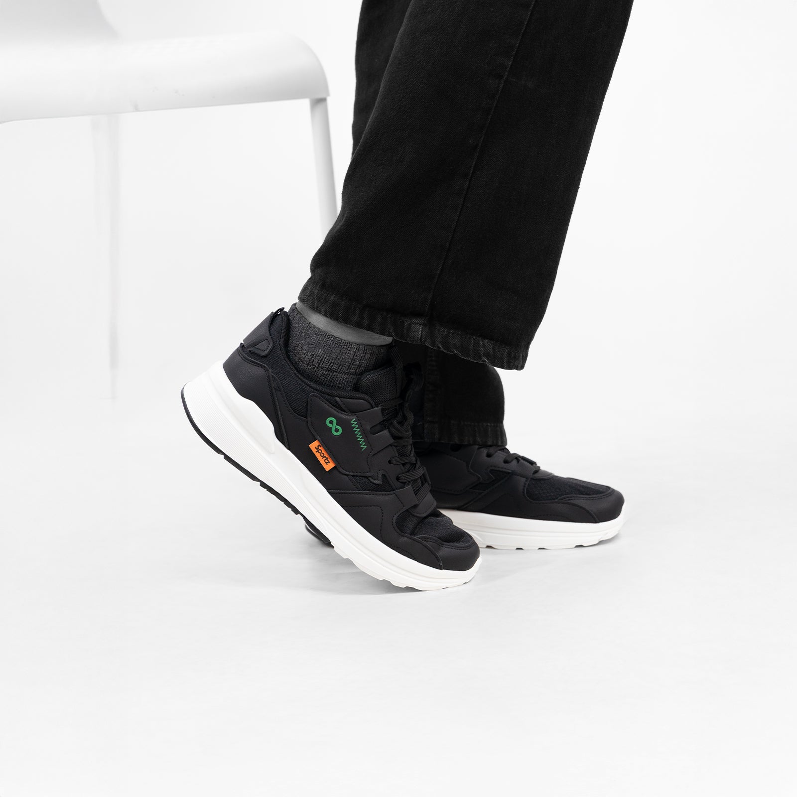 Men's Sports Sneakers - SGE24004 Black