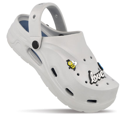 Women's Clogs - MI604 Light Grey