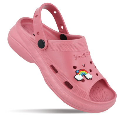 Walkaroo Women's Clogs  - WC8937 Dark Peach