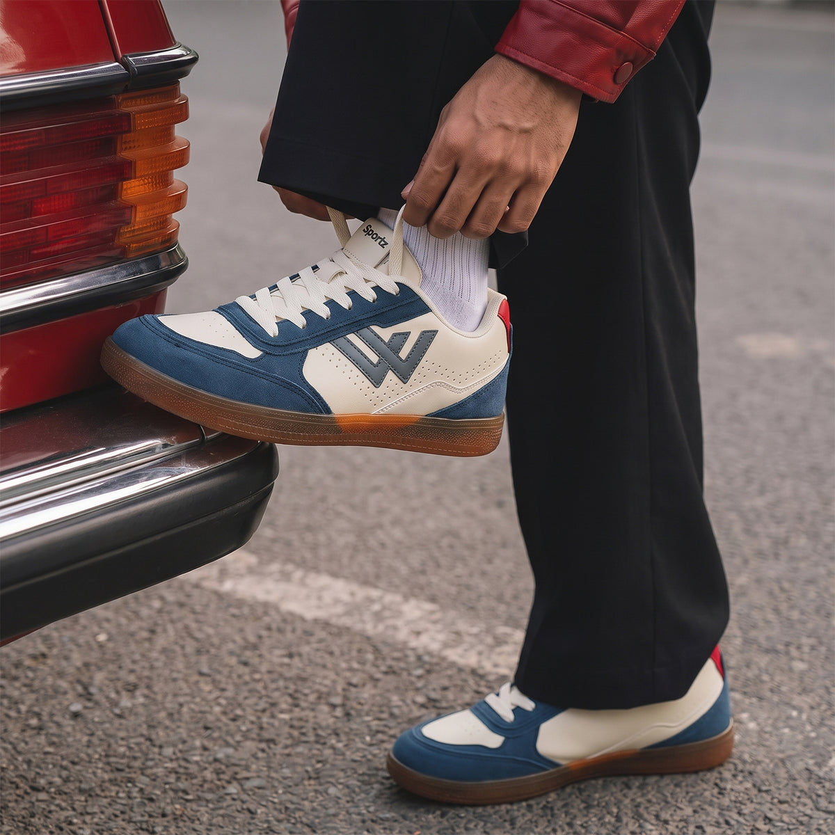 Men's Retro Casuals - ONG97005 Blue Beige