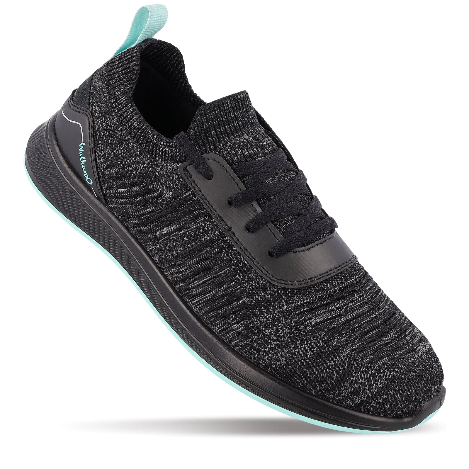 Walkaroo Men Walking and washable Shoes- XS9772 Black Mint