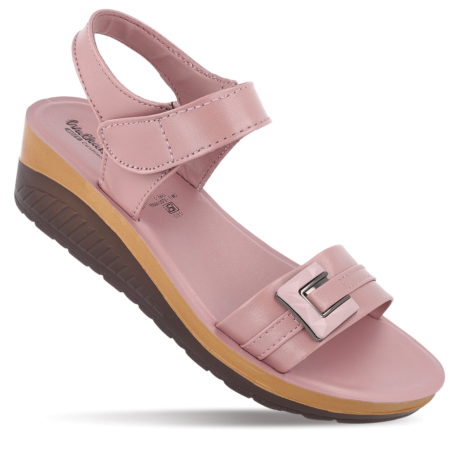 Women's Wedge Heel Sandals  - WLP77006 Rose Tan