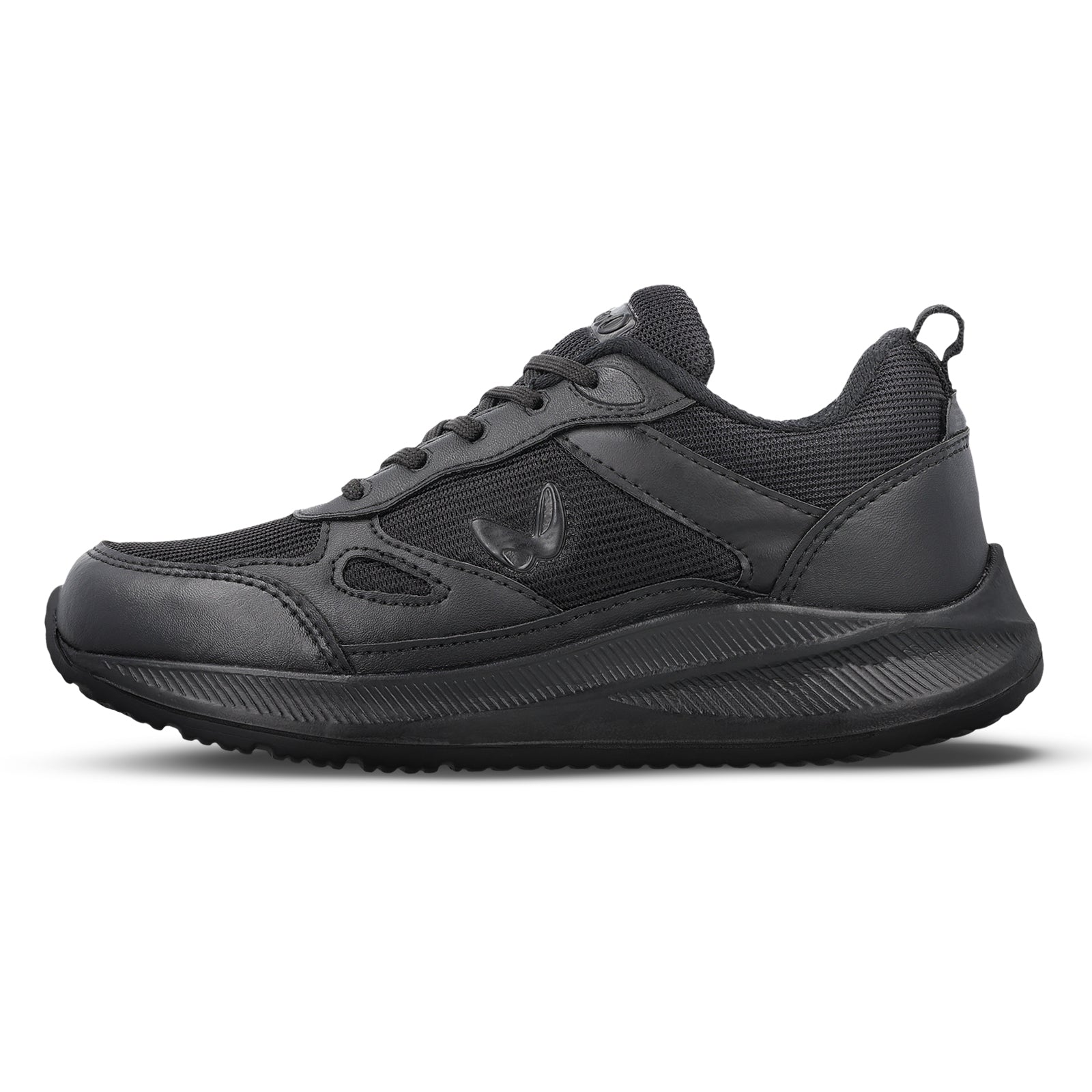 Boy's Lace-up Sports Shoe - WS3093 Black