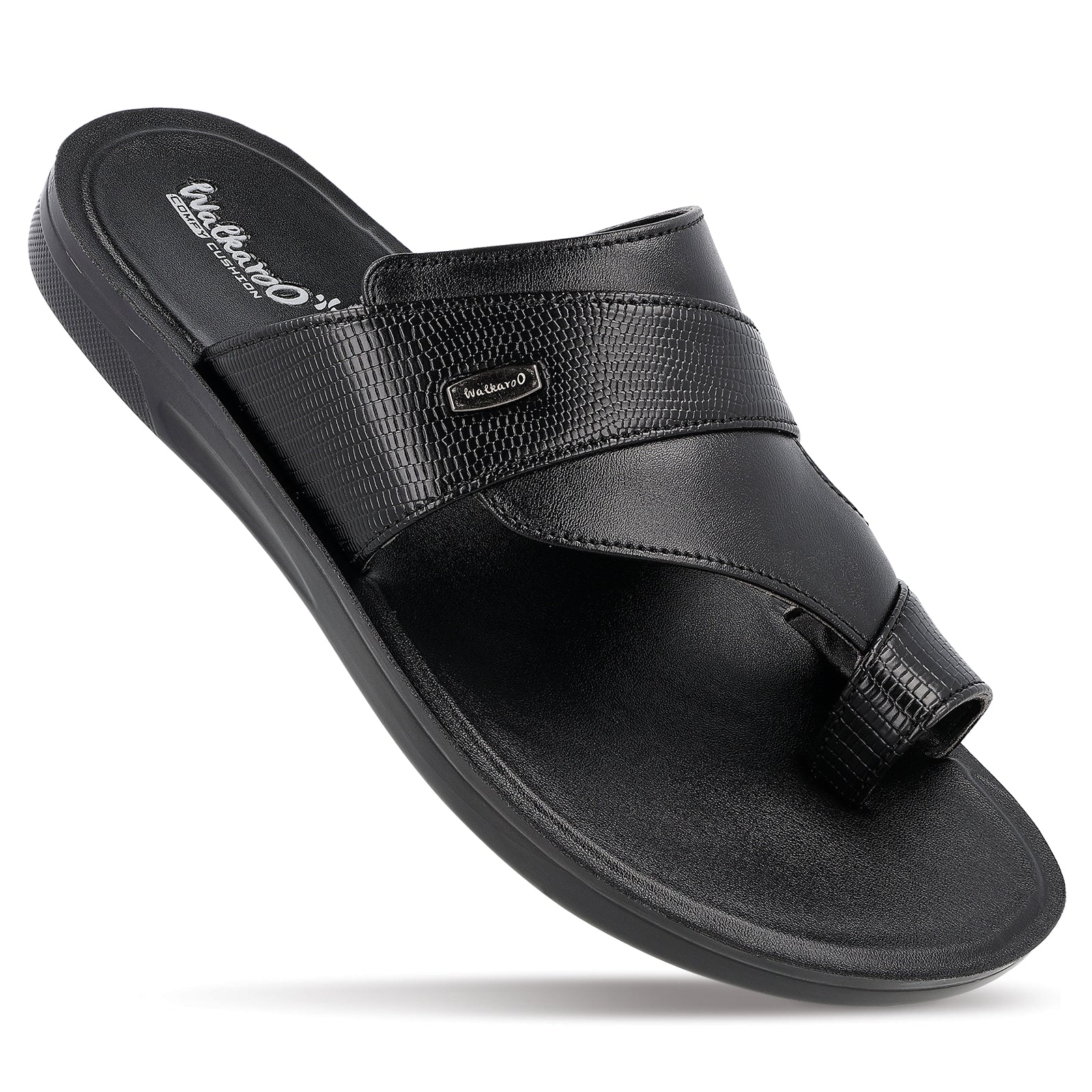 Men s Daily Wear and Office Sandals WE1340 Black Walkaroo Footwear