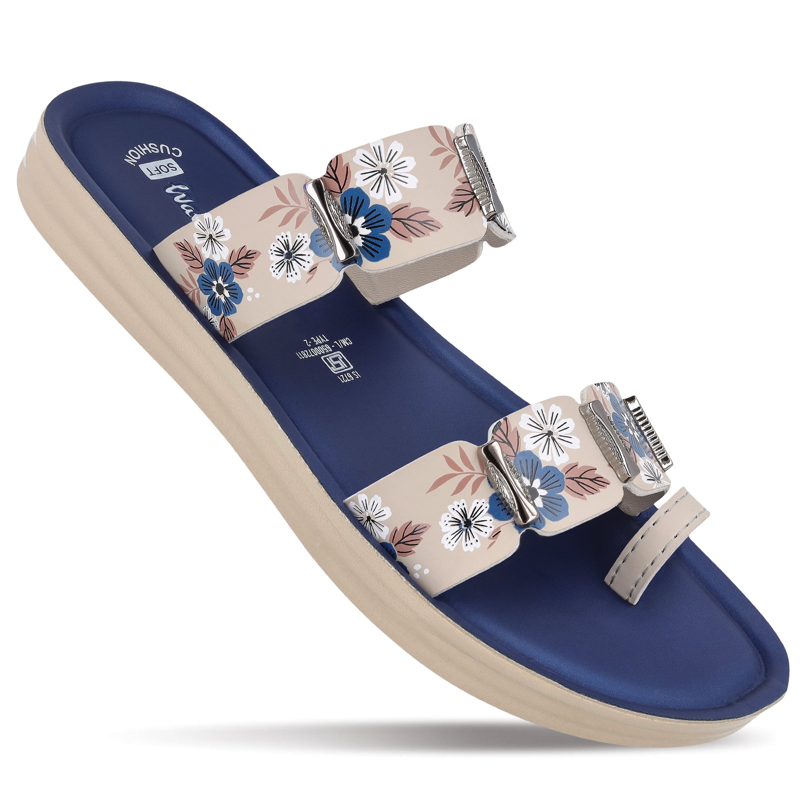 Women's Daily Wear Sandals - WLR74018 Navy Blue