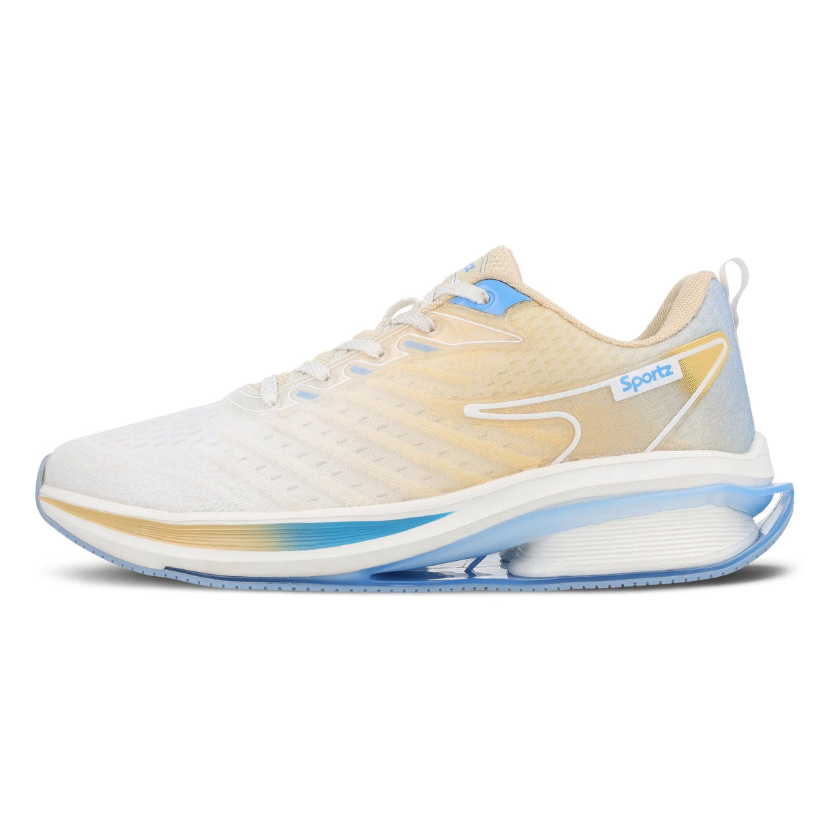 Men's Lace-up Sports Shoes - WS9151 Beige White