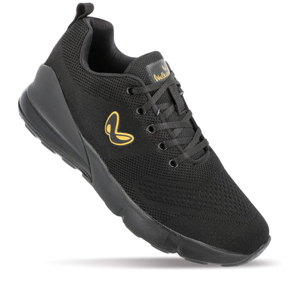 ALPHA-GO Men's Lace-up Sports Shoe - XS9751 Black Gold