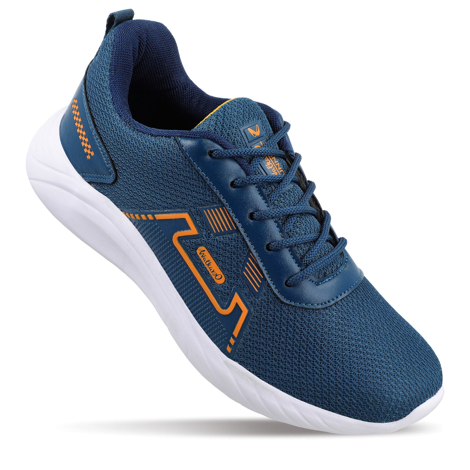 Men's Lace-up walking Shoes - WS3065 Teal Yellow