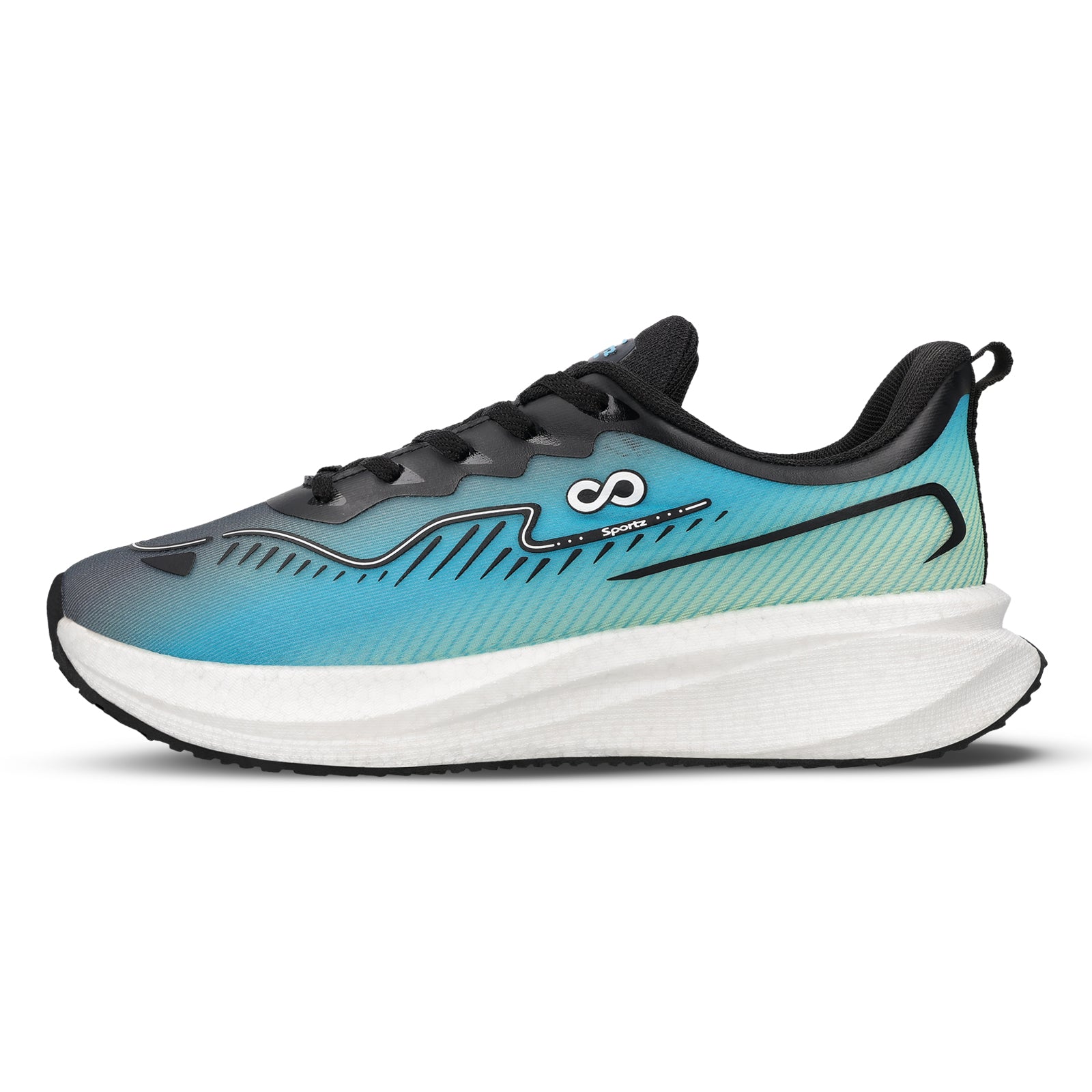 Men's Active Beads Sports Shoe - WS9163 Blue Green