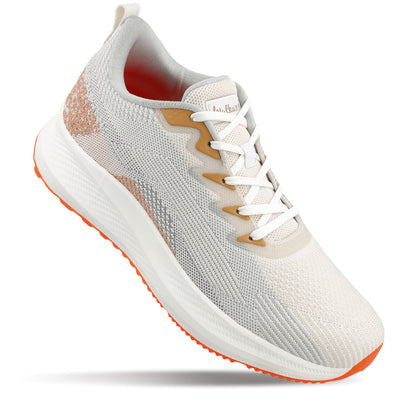 Men's Lace-up Sports Shoe - WS9114 White Beige