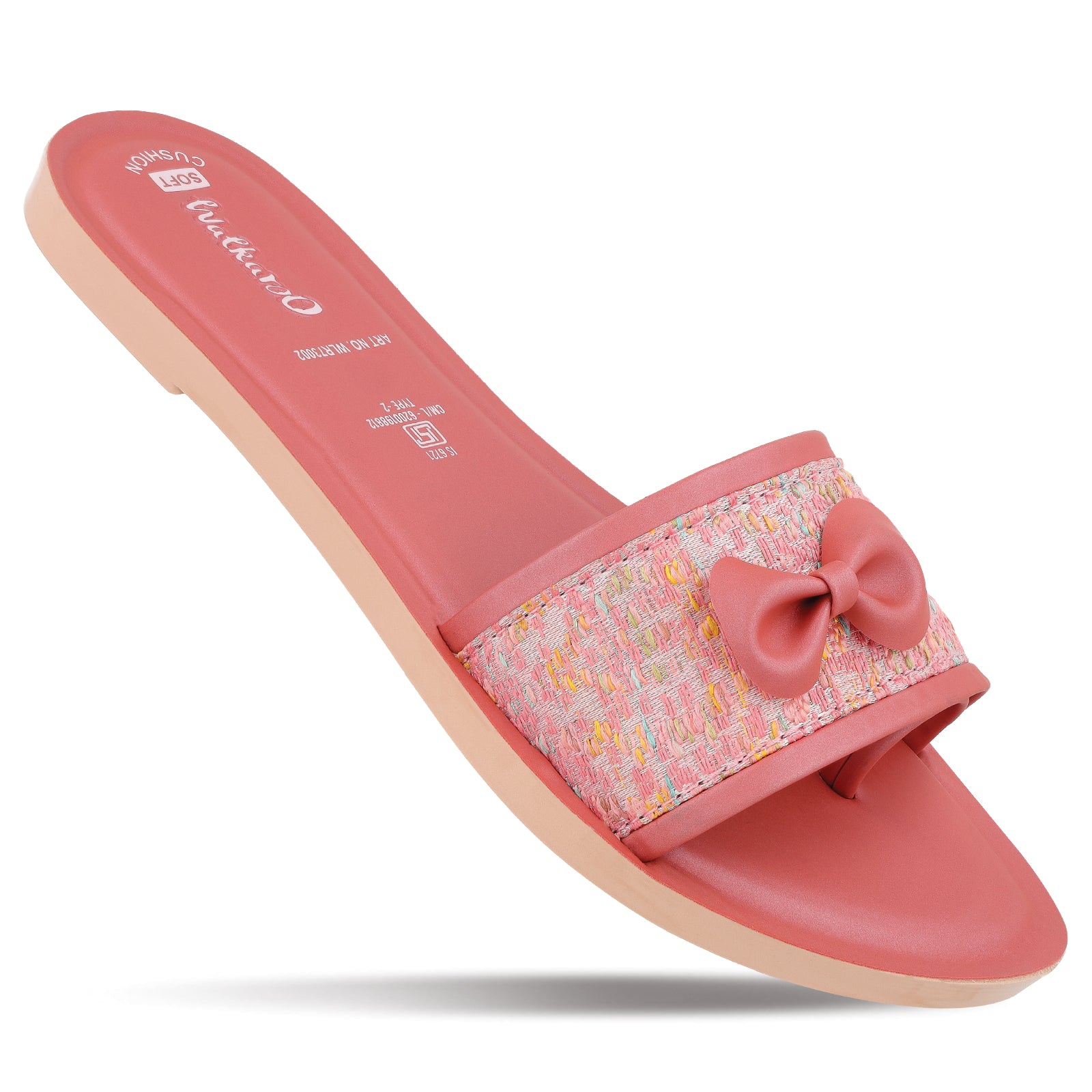 Women's Slide Sandals - WLR73002 Coral