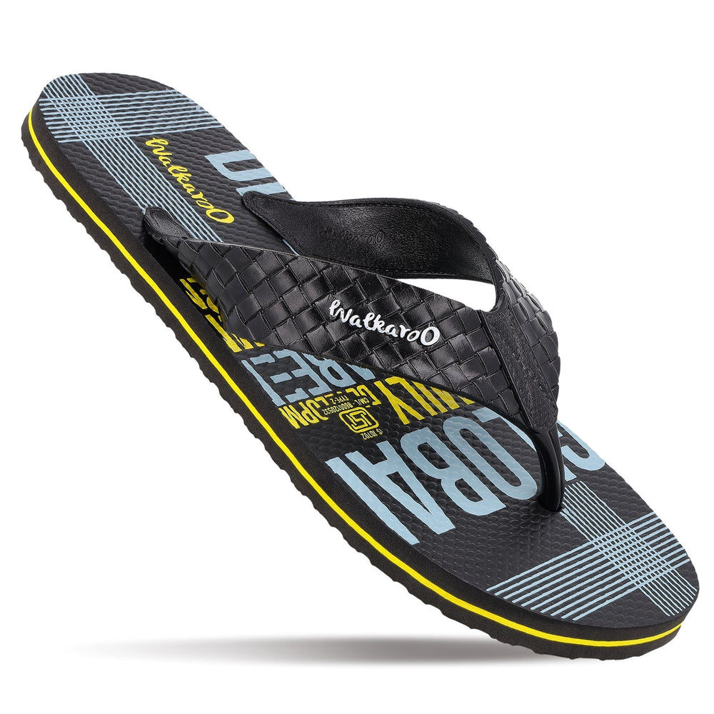 Men's Hawai Slippers - HG166 Black Black