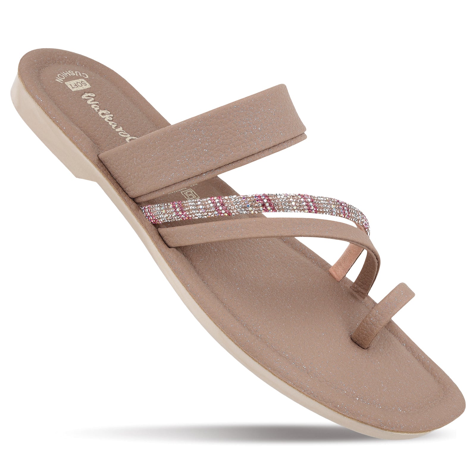Women's Daily Wear Sandals - WLR72026 Greige