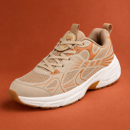 Men's Lace-up Sports Shoe -ONG97003 Beige