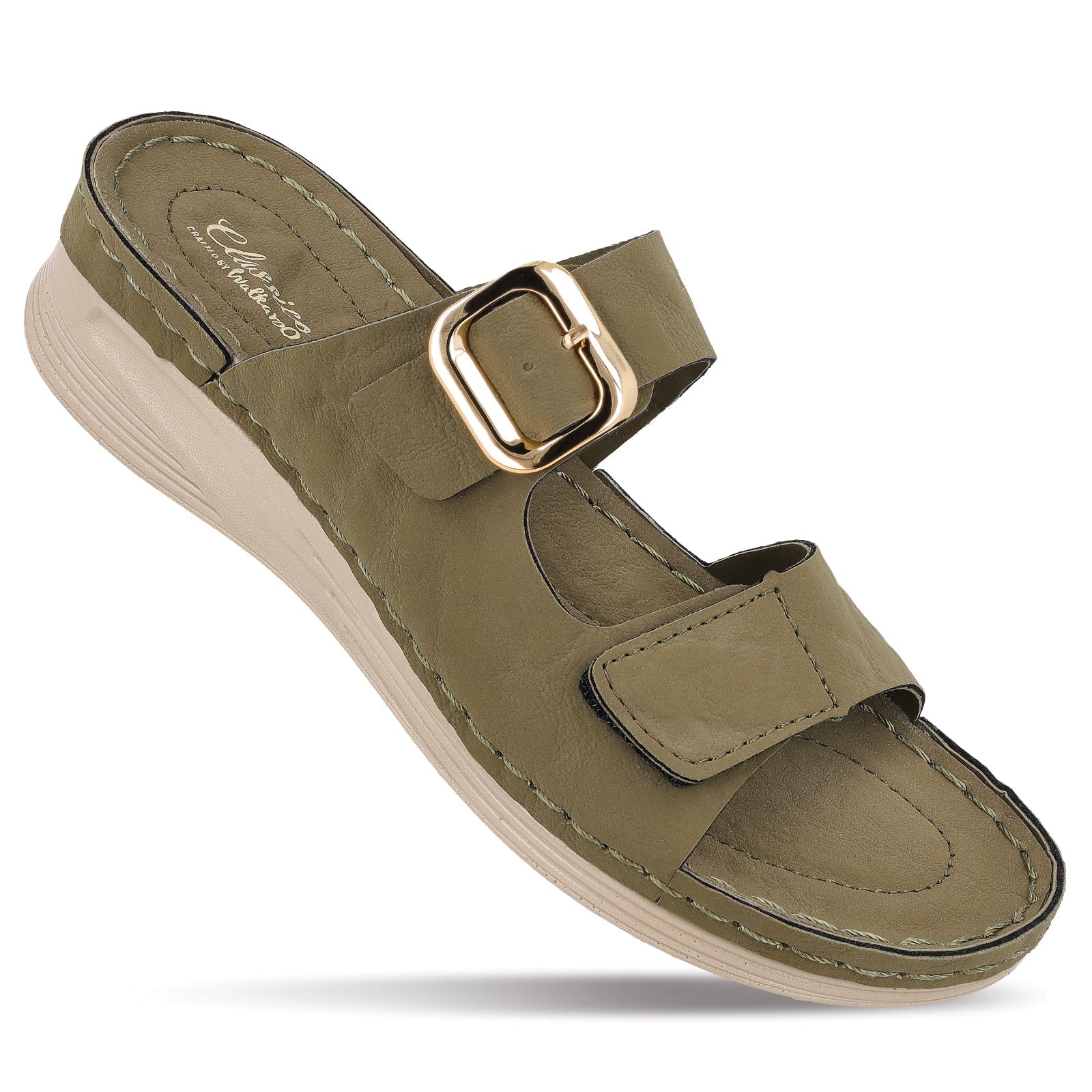 Women's Daily Wear Comfort Sandals  -WLP74026 Olive