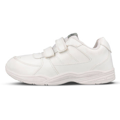 Walkaroo Kids School Shoes - 570 White - Walkaroo Footwear