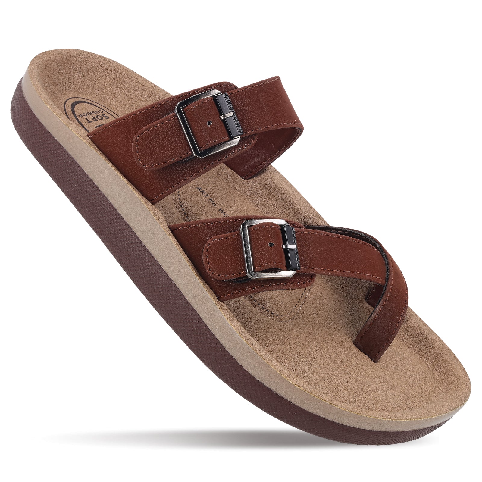 Men's Daily Wear Sandals - WGP53398 Brown