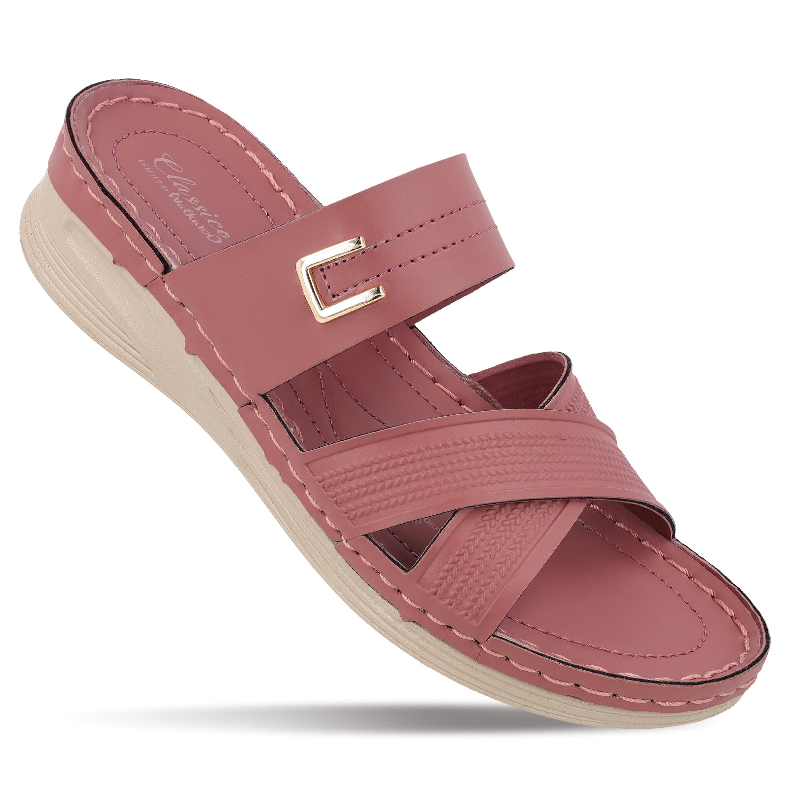 Women's Daily Wear Comfort Sandals  - WLP72051 Dusty Rose