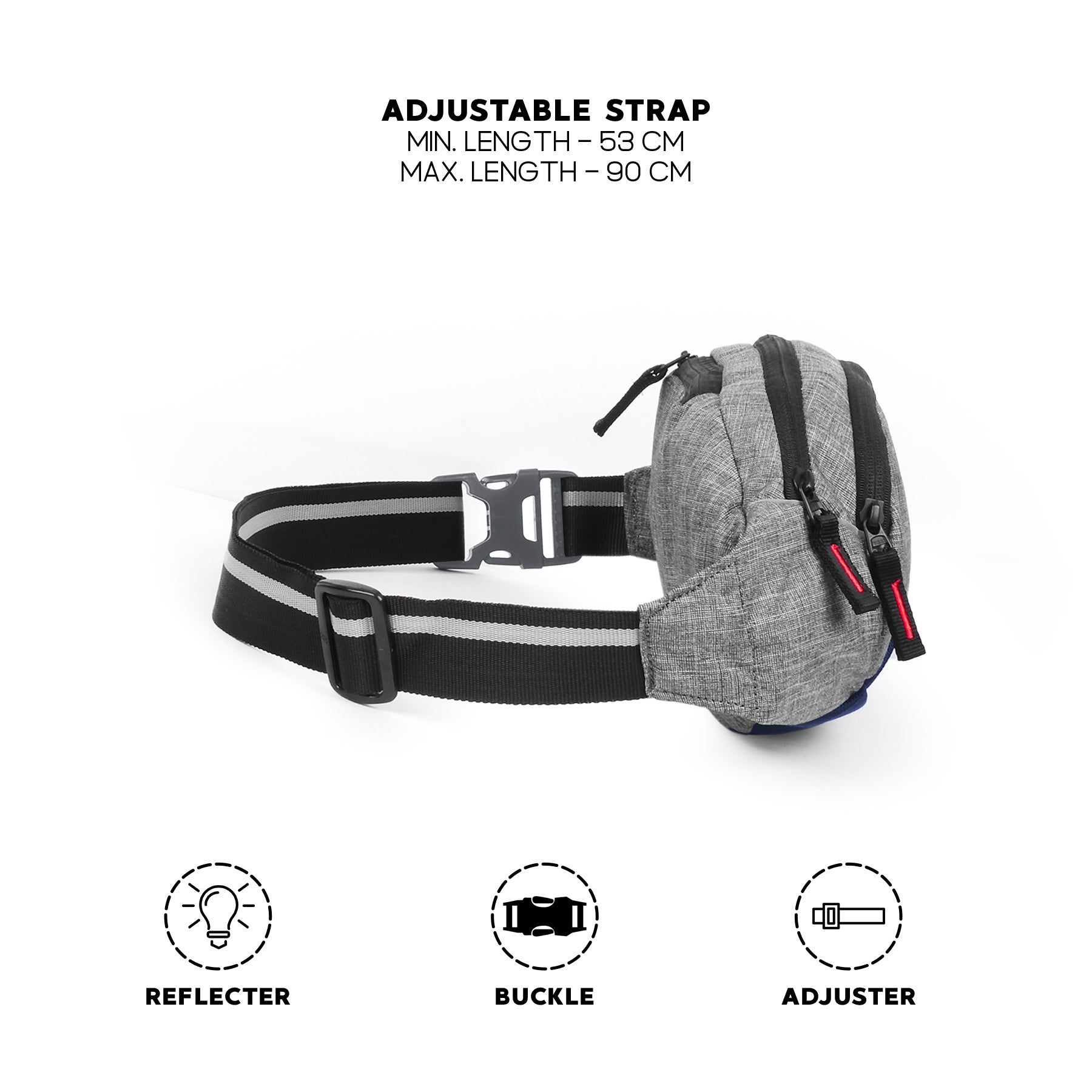 Bronko Waist Bag - Grey