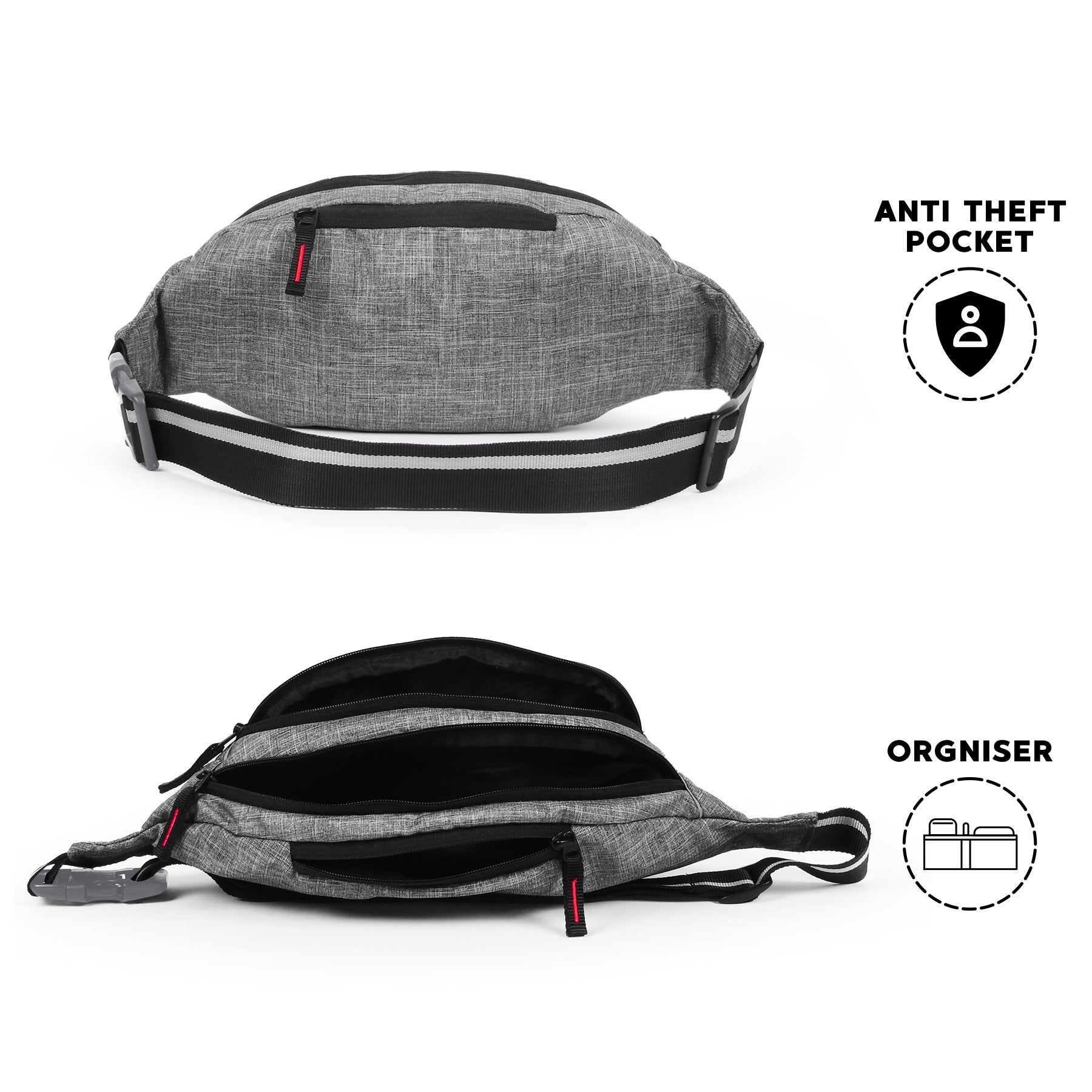 Bronko Waist Bag - Grey