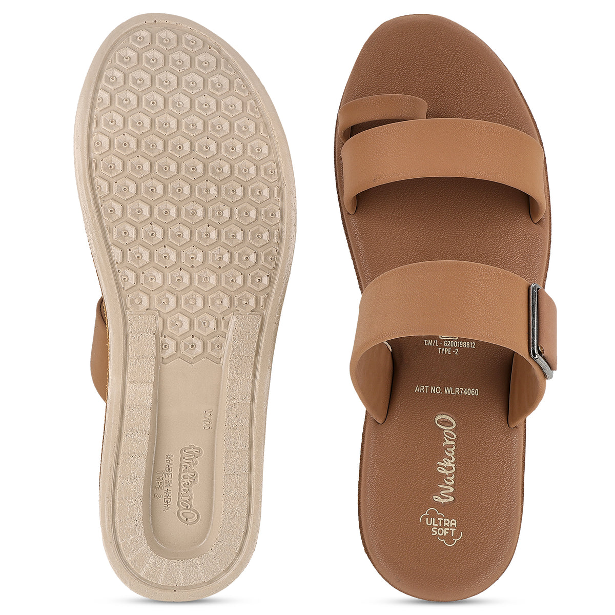Women's Daily Wear Sandals  - WLR74060 Toffee