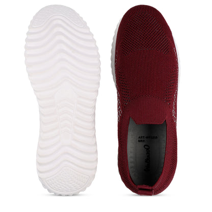 Women's Slip-on Casual Shoes - WY3355 Maroon