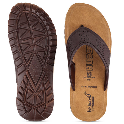 Men's Daily Wear V-Strap Sandals - WGP50010 Brown