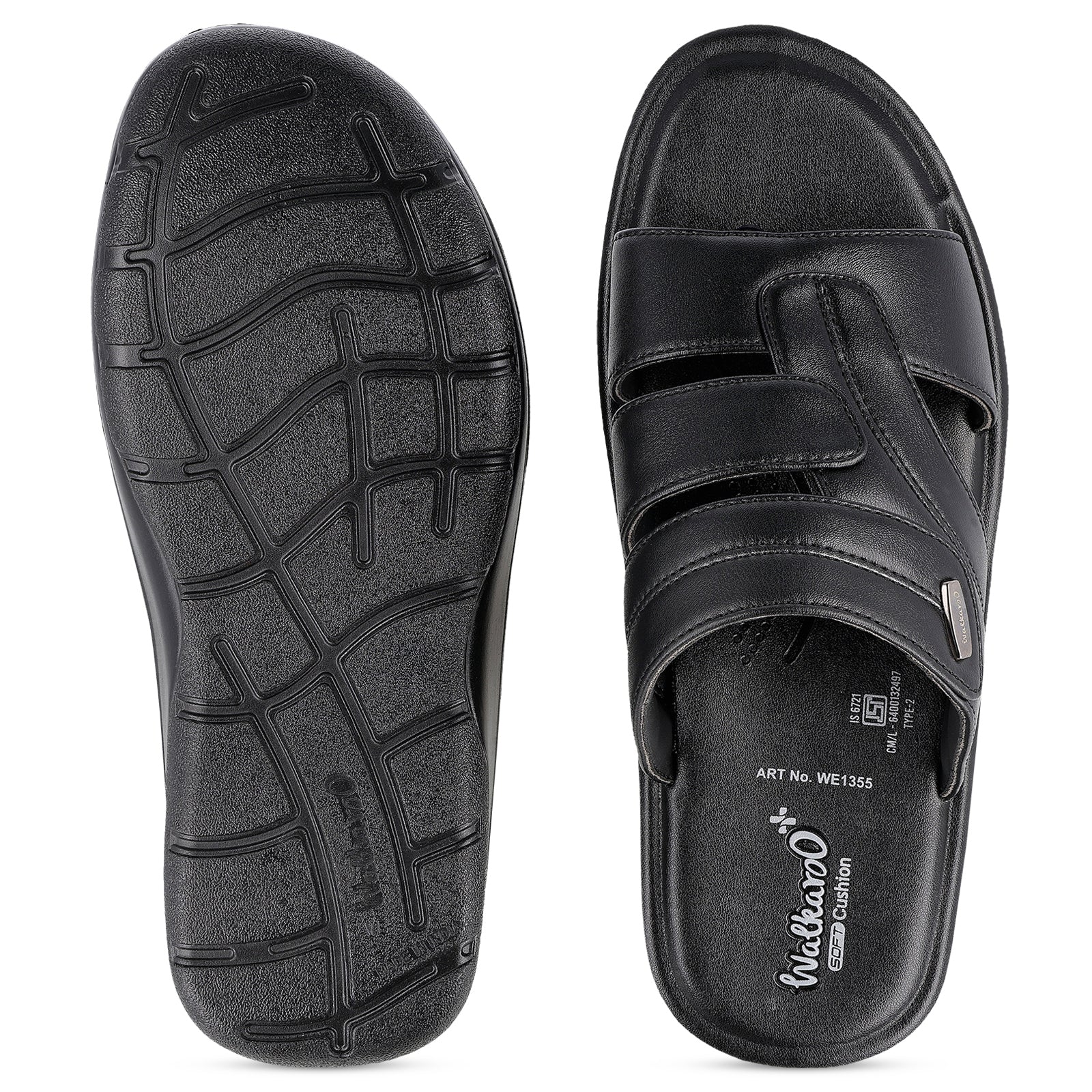 Men's Daily Wear and Office Sandals - WE1355 Black
