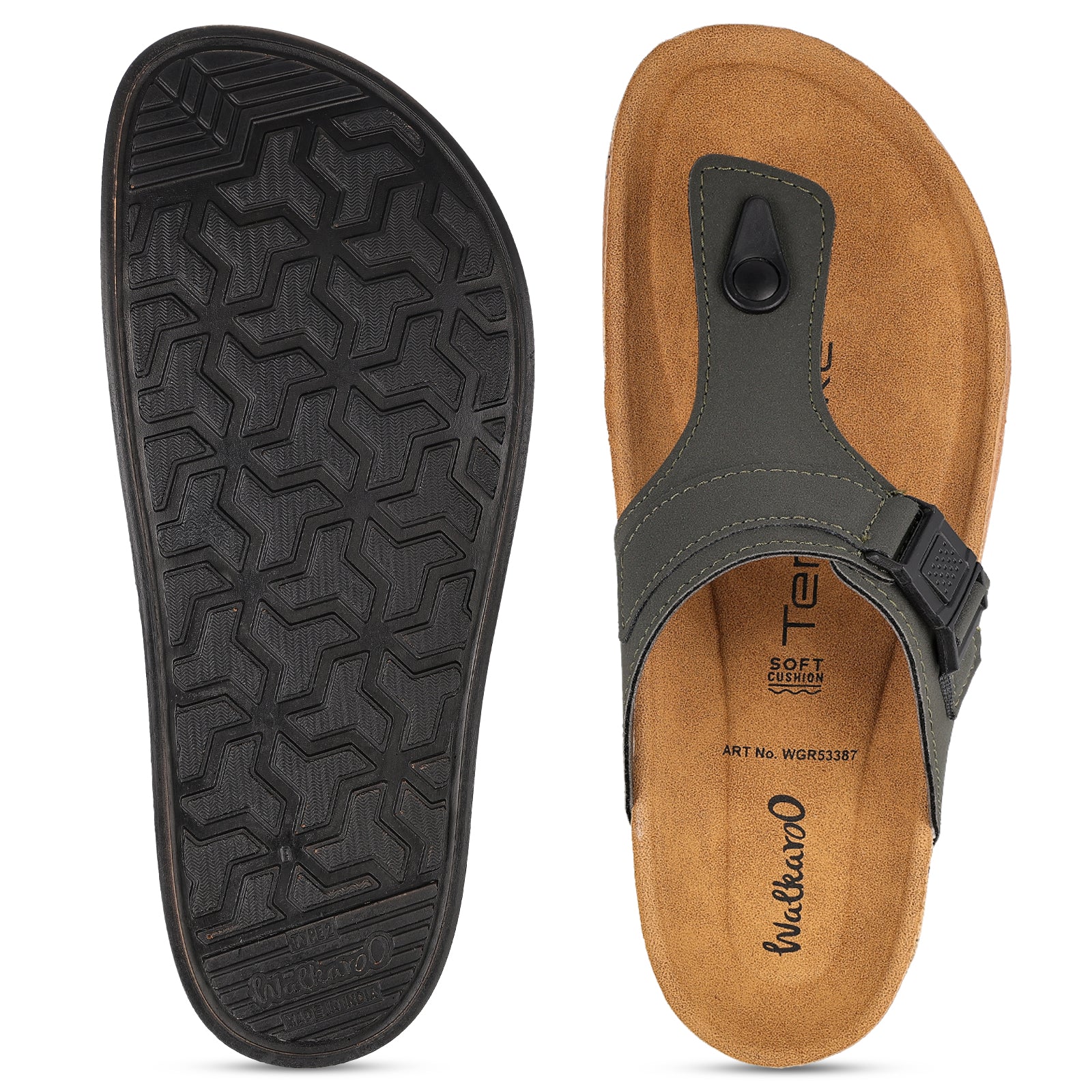 Men's Daily Wear Sandals - WGR53387 Olive