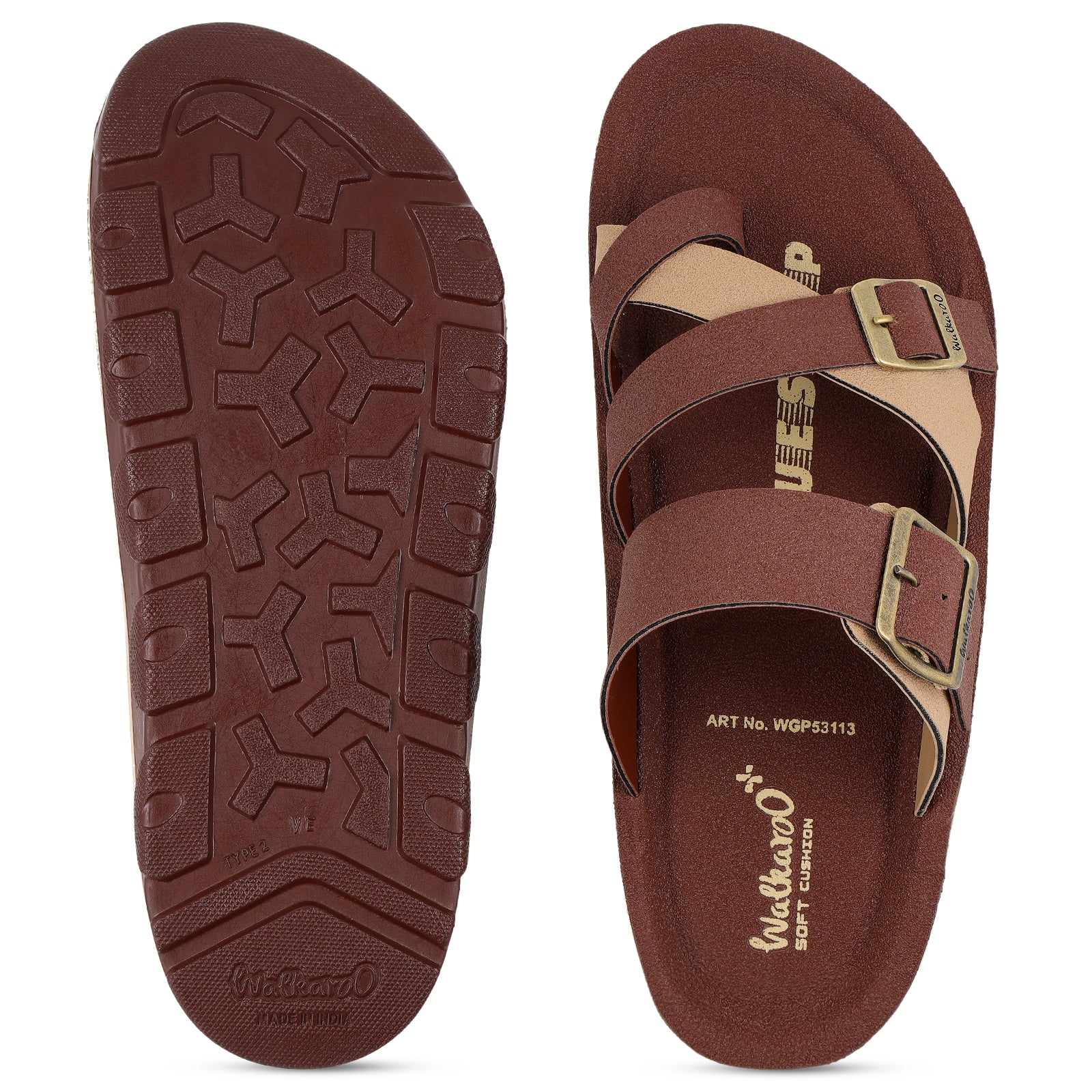 Men's Daily Wear Comfort Sandals - WGP53113 Brown