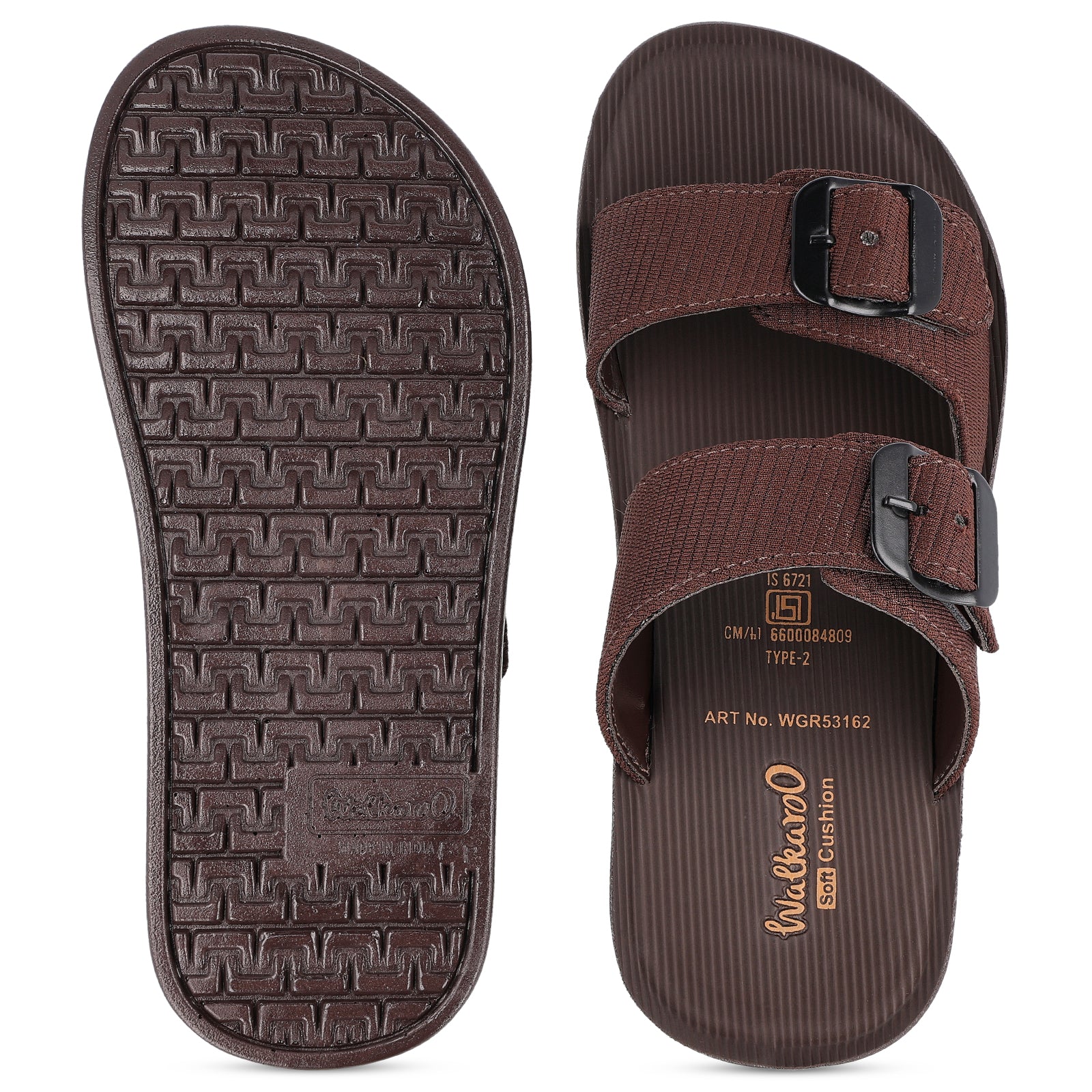 Men's Daily Wear Sandals - WGR53162 Brown – Walkaroo Footwear
