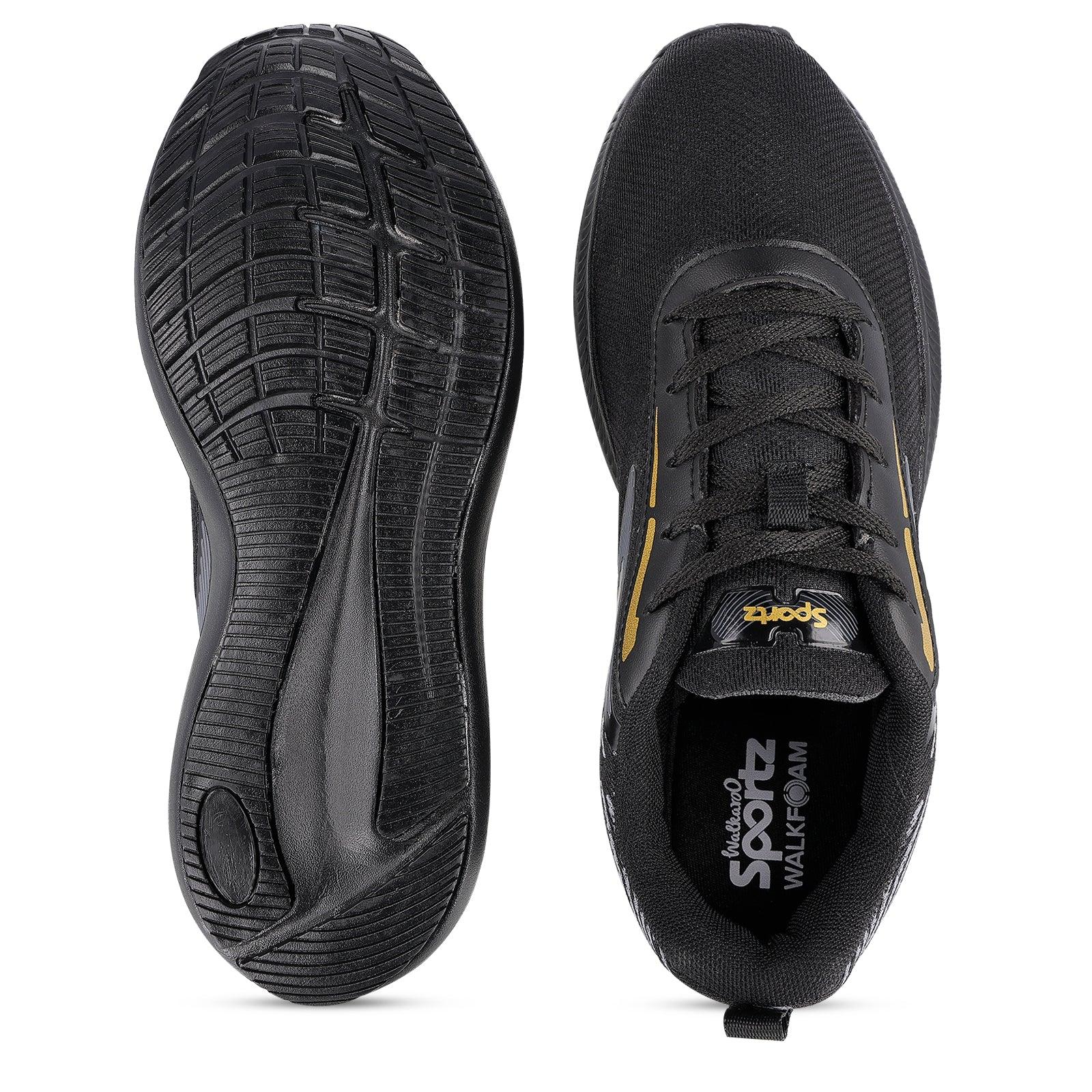 Stylex Men's Lace-up Sports Shoes - WS9611 Black